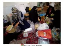 بسته بندی پک های معیشتی و نظافت مرکز جهادی خادمیاران گلستان شهدای اصفهان