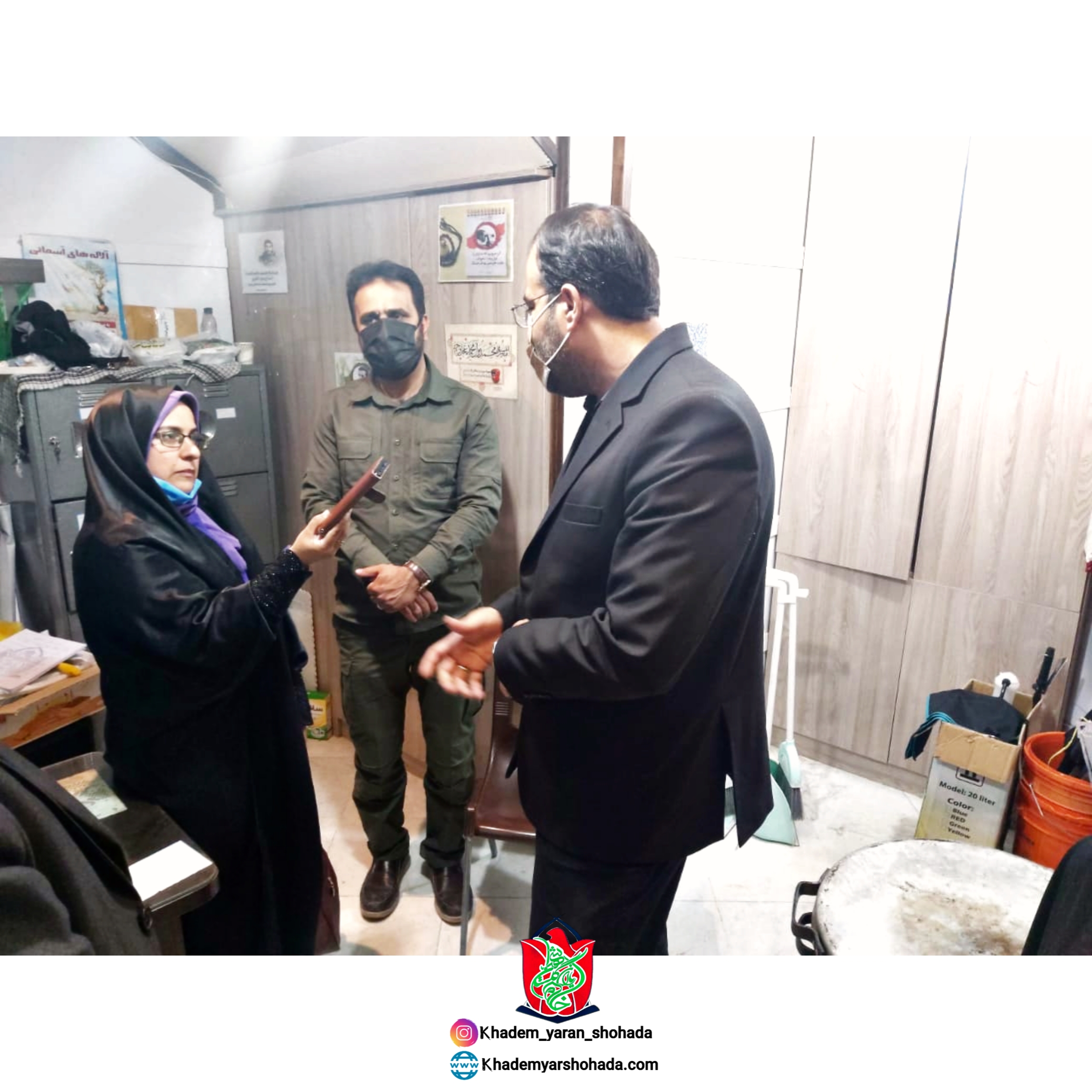 حضور دکتر طغیانی نماینده مردم شهیدپرور اصفهان در دفتر خادمیاران گلستان شهدا شعبه مرکزی اصفهان