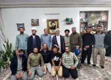 دیدار خادمیاران گلستان شهدا اصفهان با خانواده شهید جواد محمدی