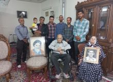 دیدار خادمیاران گلستان شهدا اصفهان با خانواده شهید توانگرریزی