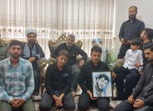 دیدار خادمیاران گلستان شهدا اصفهان با خانواده شهید علی شاهسنایی