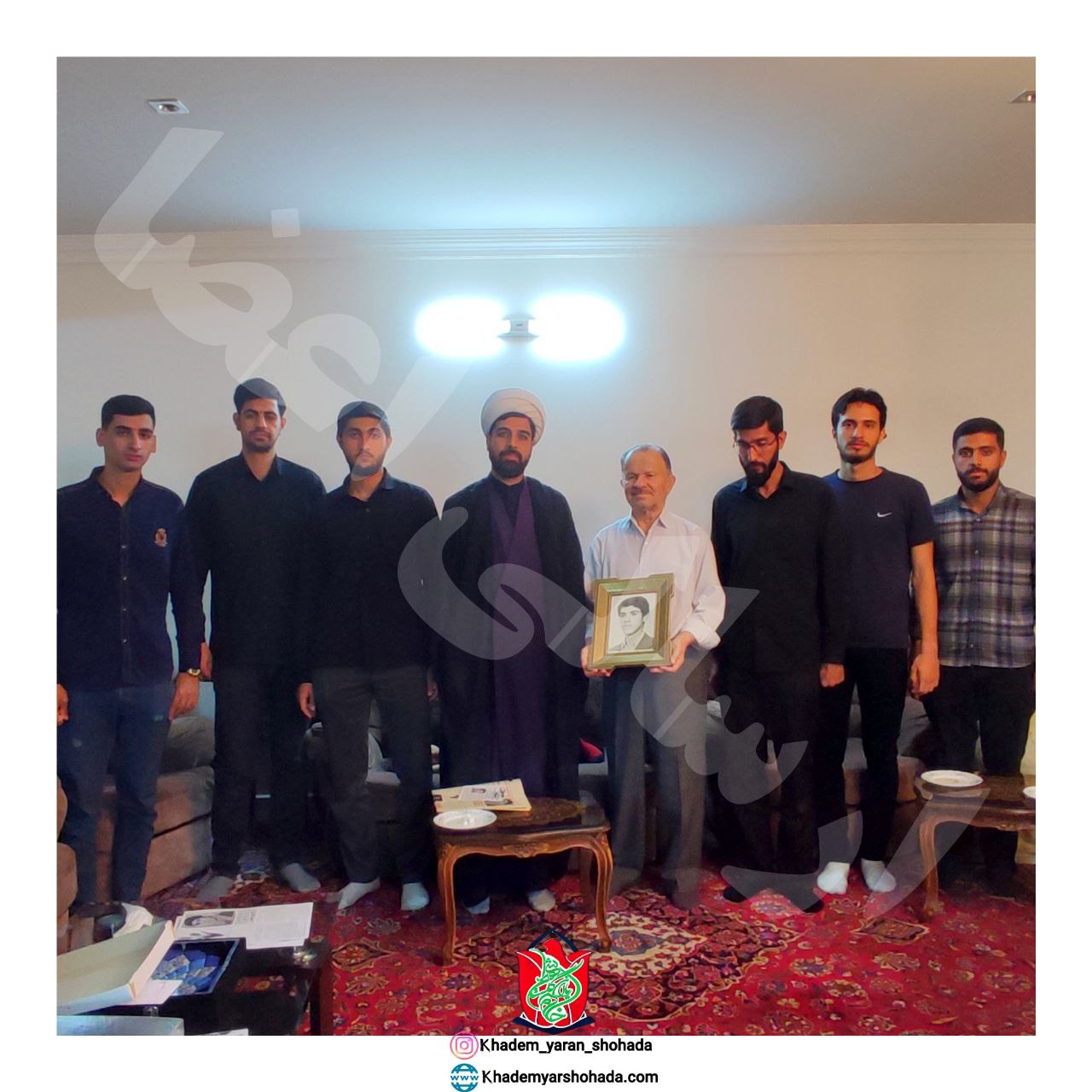 دیدار خادمیاران گلستان شهدا اصفهان با خانواده طلبه شهید سید مرتـضی الـصفی