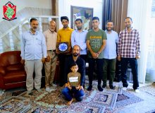 دیدار آسمانی ها منزل جانباز مدافع حرم اکبر ذوالفقاری با حضور فرمانده مدافع حرم جناب آقای عبدالمحمود محمودی به همراه جمعی از خادمیاران گلستان شهدای اصفهان (۱۴۰۲/۴/۱۳)