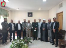 دیدار نوروزی مدیر وقائم‌مقام خادمیاران گلستان شهدای کشور با فرمانده سپاه صاحب الزمان(عج) استان اصفهان(سردار سرتیپ حاج مجتبی فدا)