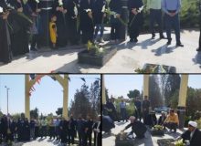 غبارروبی و عطرافشانی شهدای گمنام در هفته دفاع مقدس