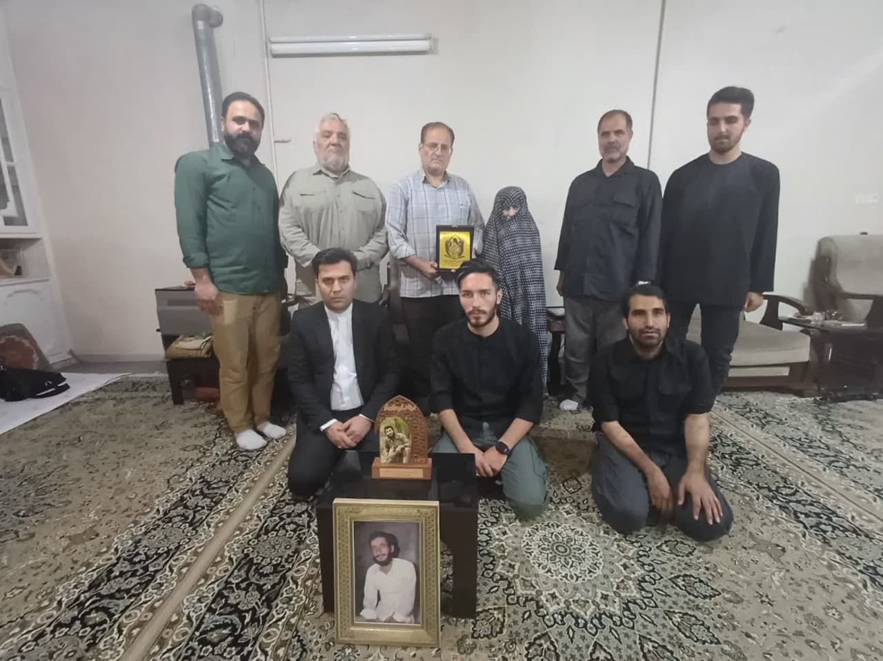 دیدار آسمانی ها منزل شهیدان حسین و محمدحسن مومساز