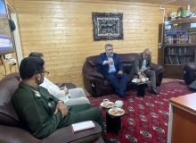 نشست صمیمانه دکتر رستمی مدیر خادمیاران شهدا استان گلستان با جناب سرهنگ کاظمی رئیس بنیاد حفظ آثار و نشر دفاع مقدس استان گلستان