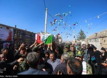 مراسم تشییع سرباز مدافع وطن پویا صالحی