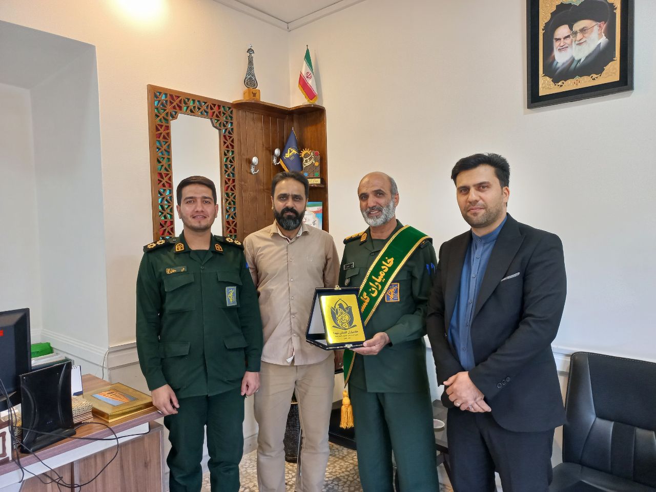 سرهنگ فتحیان جانشین فرمانده سپاه صاحب الزمان (عج) استان اصفهان به جمع خادمیاران شهدای کشور پیوست
