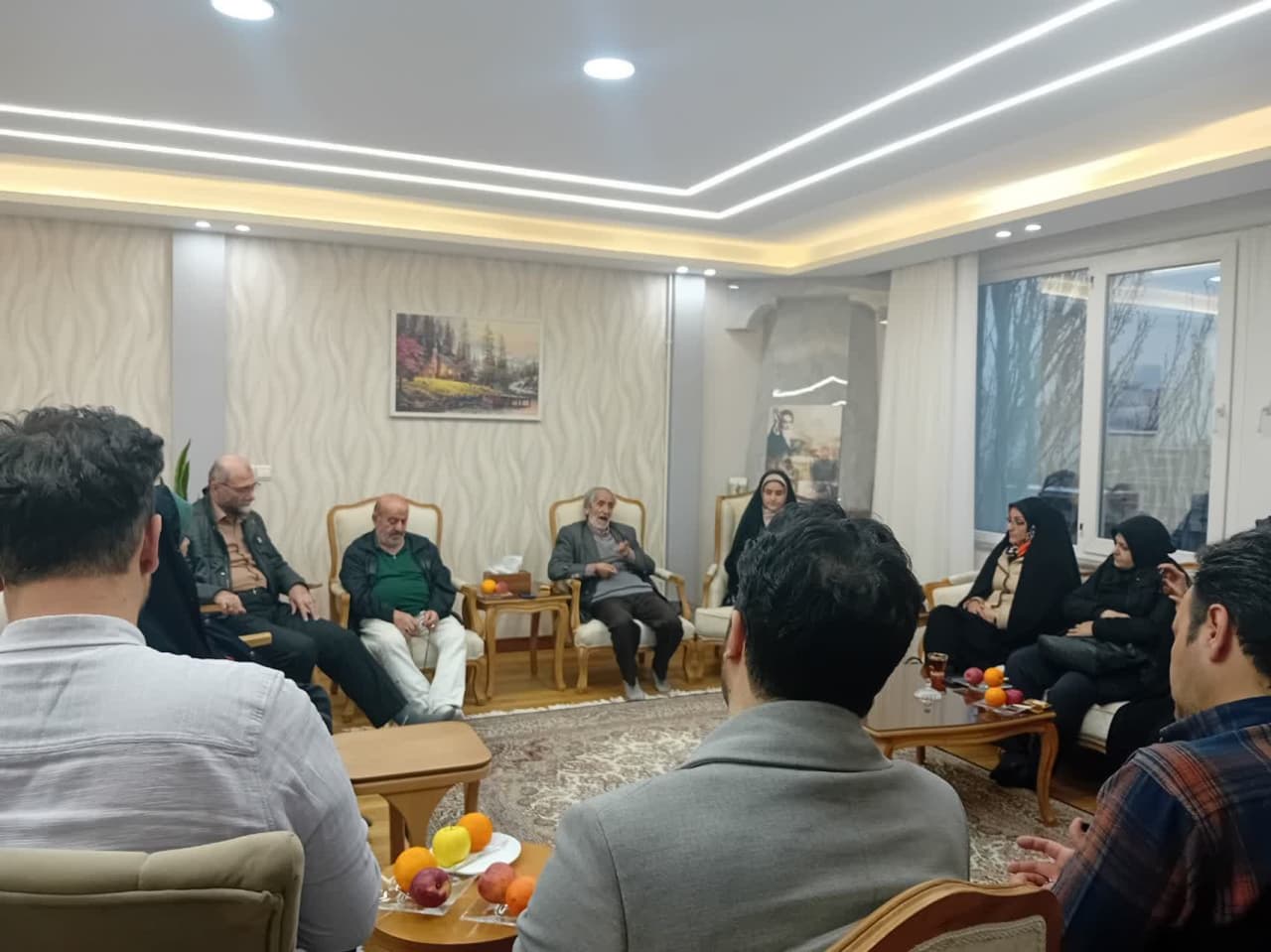 دیدار خادمیاران گلستان شهدا استان همدان با خانواده جانباز سرافراز حاج محمد هادی محبی نظر