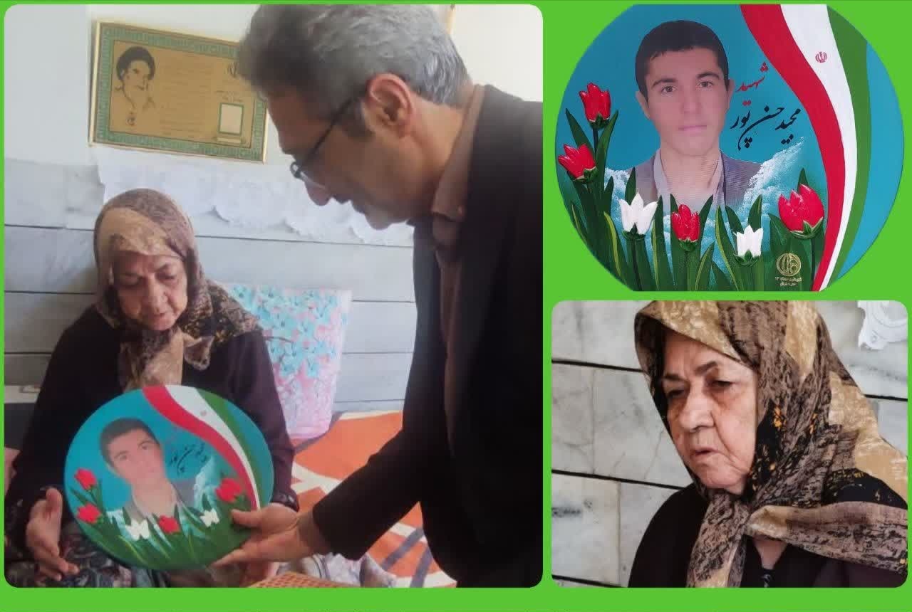 دیدار با مادر معزز و خانواده مکرم شهید والامقام مجید حسنپور