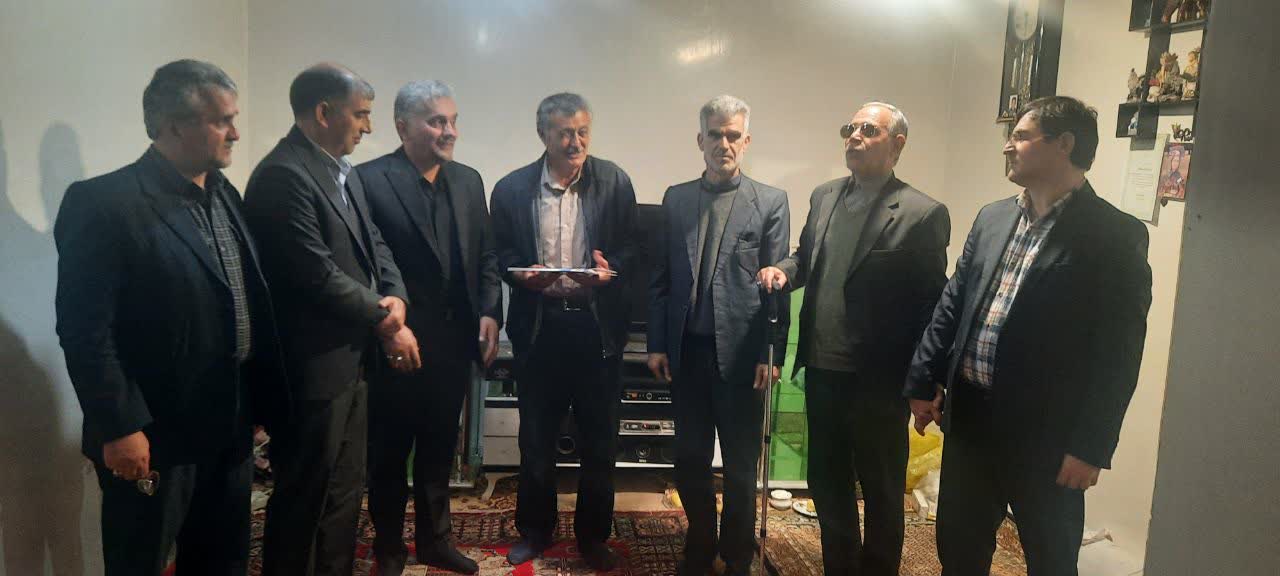 دیدار با خانواده های ایثارگران و جانبازان شهرستان گرمی با حضور مسئولین استانی و شهرستان