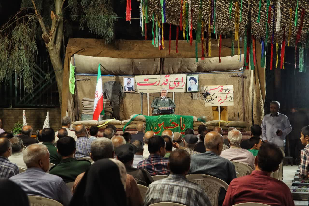 برگزاری برنامه راوی قدرت در گلزار شهدای دستگرد