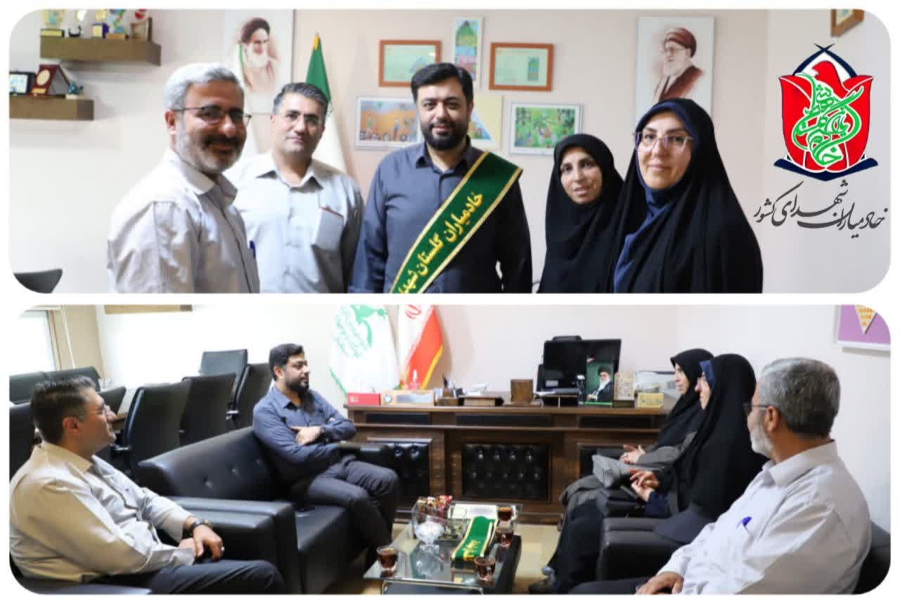 دیدار مدیر خادمیاران شهدای استان قزوین با مدیرکل کانون پرورش فکری کودکان و نوجوانان استان
