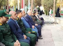 مراسم عطر افشانی قبور مطهر شهدا به مناسبت هفته بسیج