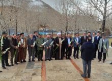 گلزار شهدای شهرستان شازند با حضور معاون قوه قضائیه و رئیس سازمان بازرسی کل کشور گلباران شد