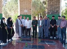 غباررویی مزار شهدای گمنام شهرستان کوهدشت
