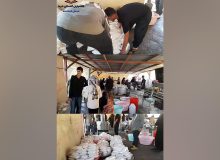 فعالیت موکب خادمیاران شهدای کرمانشاه در روز اربعین