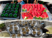 خدمت موکب خادمیاران گلستان شهدا در روز اربعین حسینی