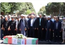 مراسم تشییع پیکر مطهر جانباز شهید قربانعلی مرگان