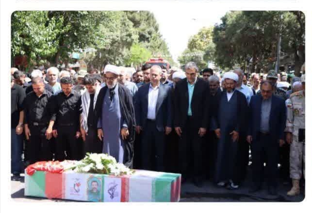 مراسم تشییع پیکر مطهر جانباز شهید قربانعلی مرگان