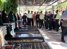 آیین تجدید میثاق، غبارروبی و عطر افشانی مزار مطهر شهداء شهرستان کامیاران