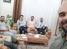 عیادت مدیریت محترم و مسئولان خادمیاران شهدای کشور، از مسئول برنامه دیدار آسمانی‌ها