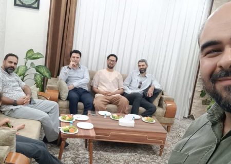 عیادت مدیریت محترم و مسئولان خادمیاران شهدای کشور، از مسئول برنامه دیدار آسمانی‌ها