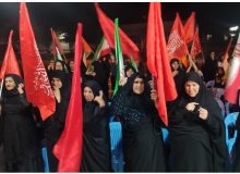 تجمع شبانه خادمیاران شهدای شهرستان رومشکان